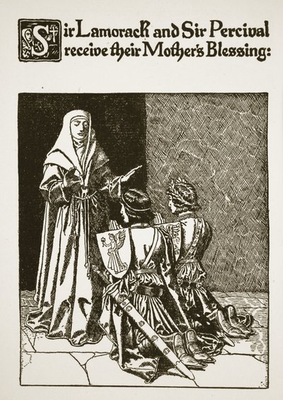 Sir Lamorack and Sir Percival receive their Mother